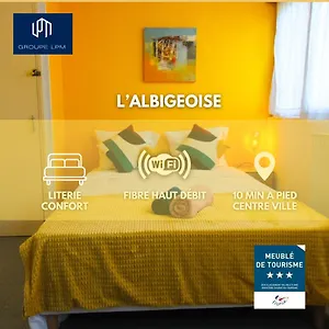 L'albigeoise - Confort - Tout Equipe - Parking Gratuit - 10 Min A Pied Du Centre-ville - Proche Gare - Universite - Vue Parc - Fibre Appartement Albi